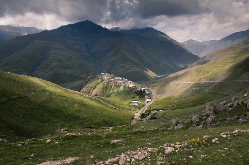 Xinaliq Mountain Village in Azerbaijan