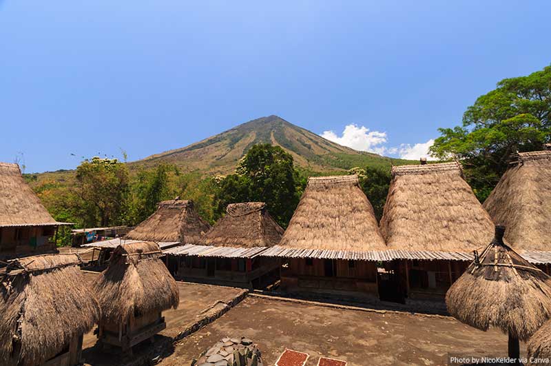 Bena traditional village, near Bajawa, Flores
