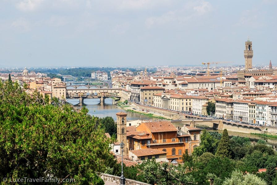 Florence Italy Arno River Palazzo Vecchio 